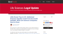 Desktop Screenshot of lifescienceslegalupdate.com