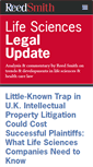 Mobile Screenshot of lifescienceslegalupdate.com